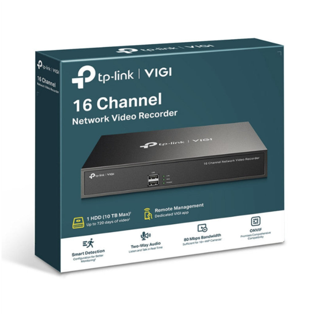 VIGI TP-Link 8MP 16-kanalni 80Mbps (VIGI NVR1016H)