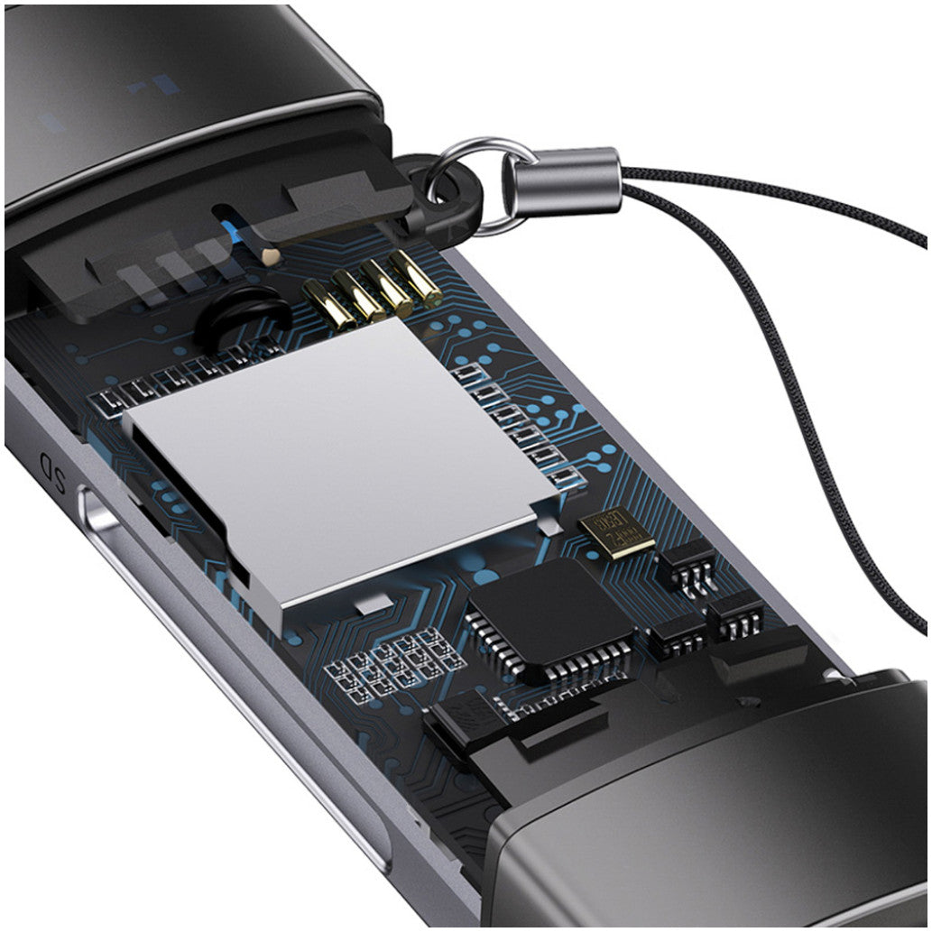 Zunanji čitalec kartic BASEUS Lite USB3.0/USB-C za SD TF (WKQX060113)