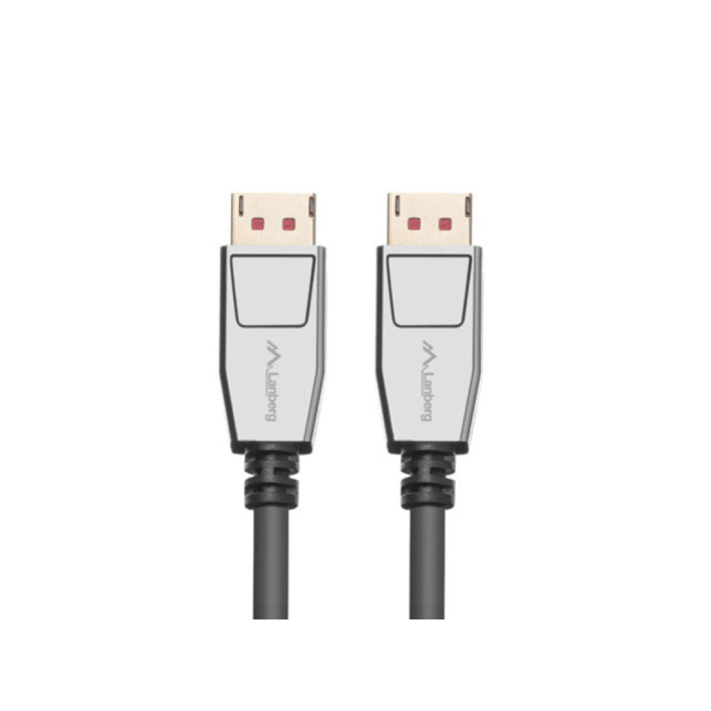 Kabel DisplayPort(m)=>DisplayPort(m) v1.4 0,50m 8K HDR 20pin črn Lanberg (CA-DPDP148K)