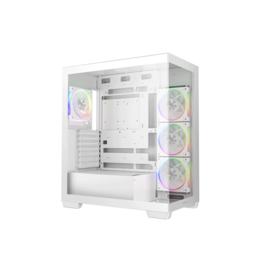 Ohišje Deepcool CG580 4F WH V2 MidiATX - bel RGB