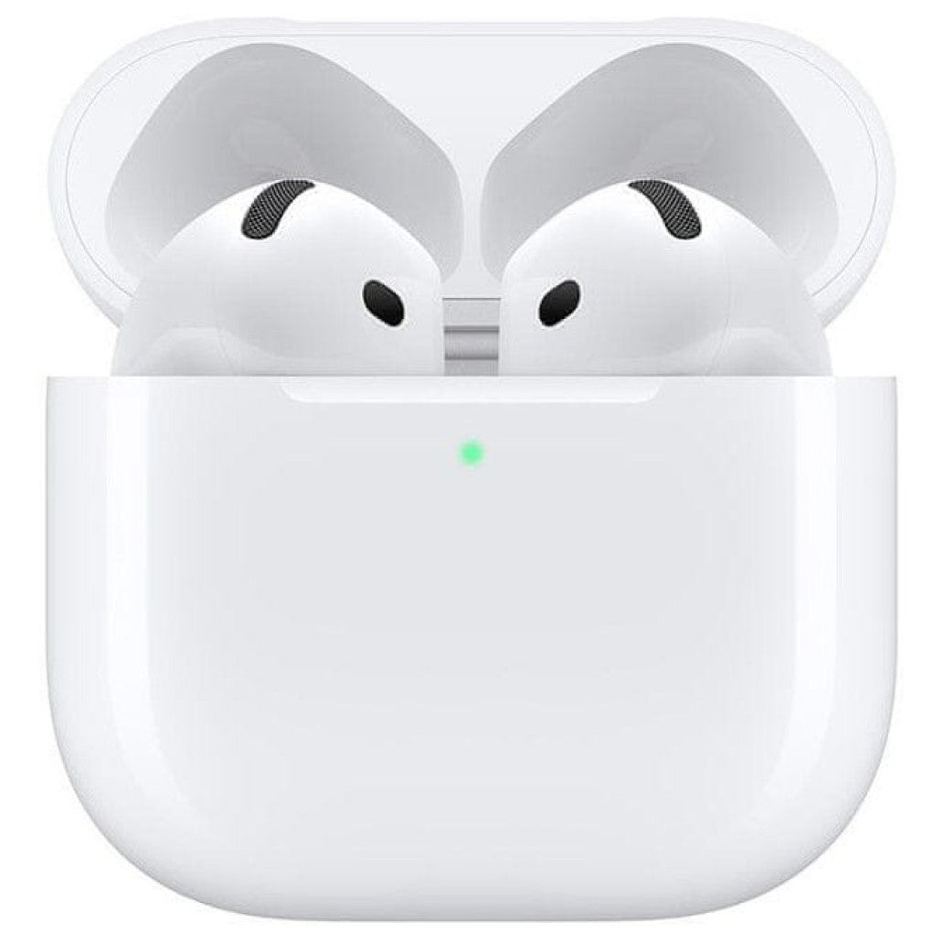 Slušalke brezžične Apple ušesne z mikrofonom BT AirPods 4 z active Noise Cancellation bela ANC Bluetooth (MXP93ZM/A)
