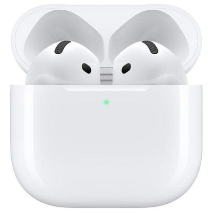 Slušalke brezžične Apple ušesne z mikrofonom BT AirPods 4 z active Noise Cancellation bela ANC Bluetooth (MXP93ZM/A)
