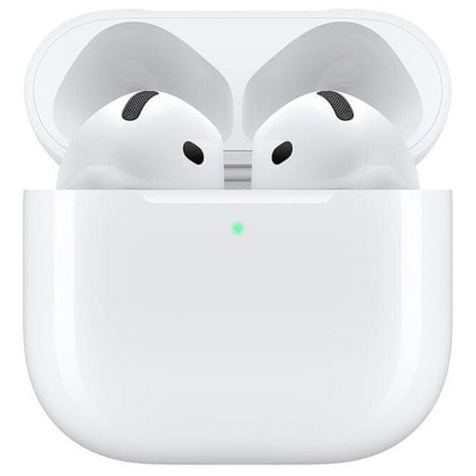 Slušalke brezžične Apple ušesne z mikrofonom BT AirPods 4 z active Noise Cancellation bela ANC Bluetooth (MXP93ZM/A)