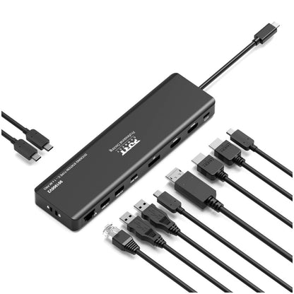 Priklopna postaja USB-C => Port 1xDisplayPort 2x HDMI 2xUSB 4xUSB-C 100W 1xRJ45 (901906V2)