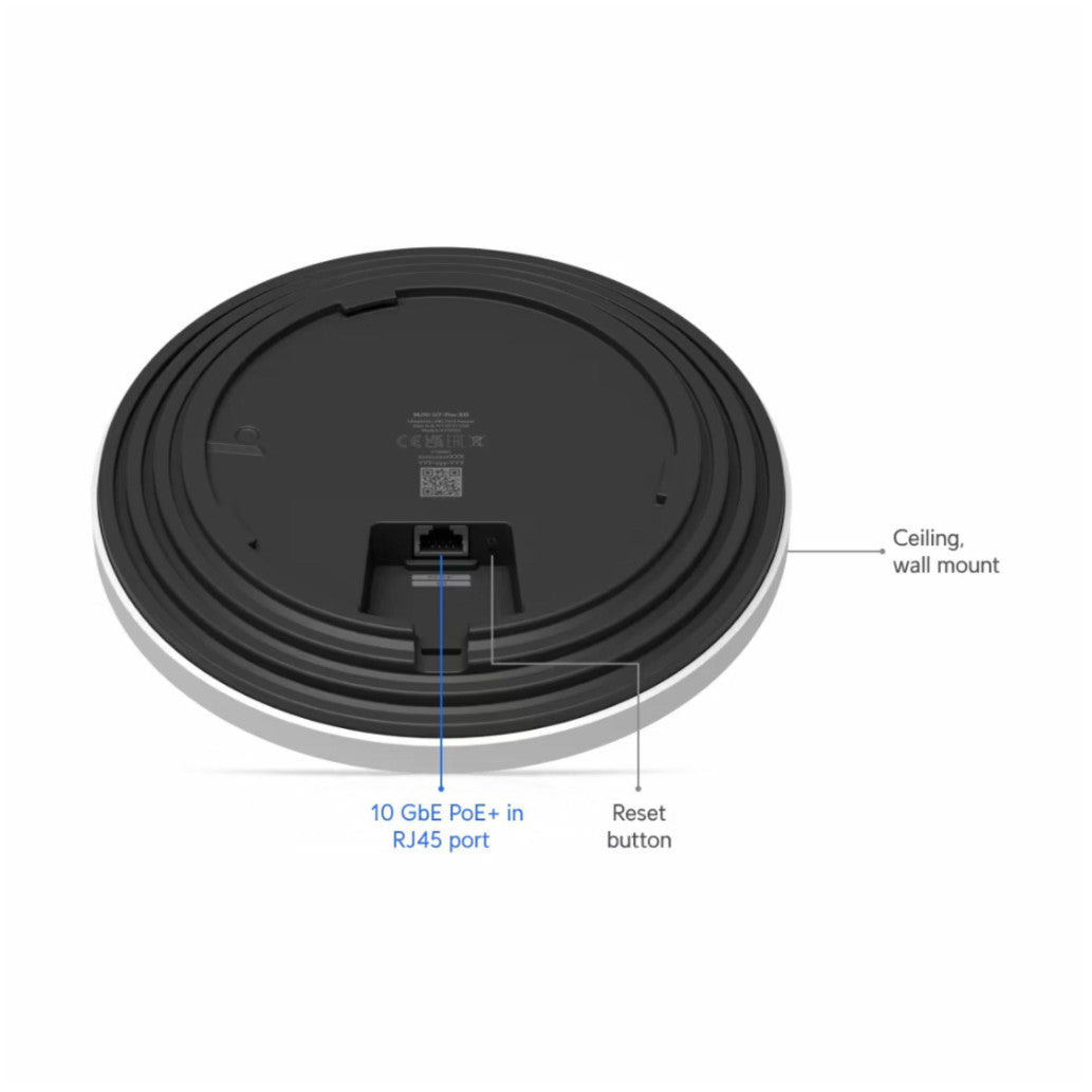Dostopna točka Ubiquiti PoE+ WiFi7 802.11be 5,8Gbit/s 10GbE uplink PoE+ 6x notranja antena (U7-PRO-XG)