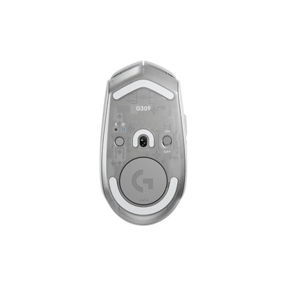 Gaming miška brezžična Logitech G309 LightSpeed, bela (910-007207)