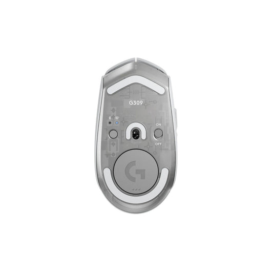 Gaming miška brezžična Logitech G309 LightSpeed, bela (910-007207)