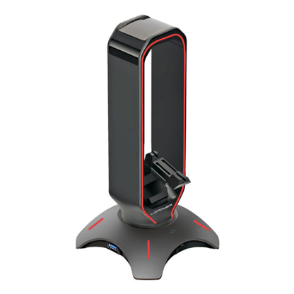 Držalo LC Power za slušalke in bungee za miško RGB