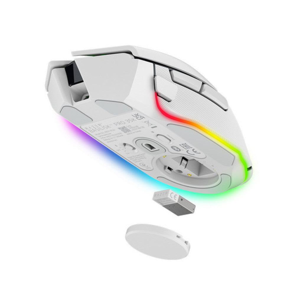 Gaming miška brezžična Razer Basilisk V3 Pro, bela (RZ01-05240200-R3G1)