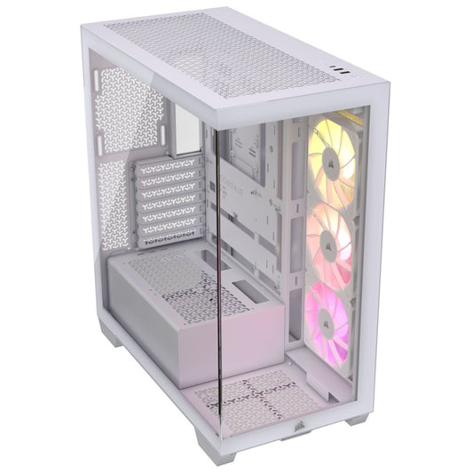 Ohišje Corsair 3500X MidiATX - bela ARGB