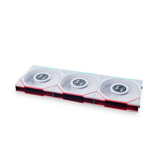 Ventilator Lian-Li UNI FAN TL LCD 120mm, bela ARGB (3 pack + kontroler)
