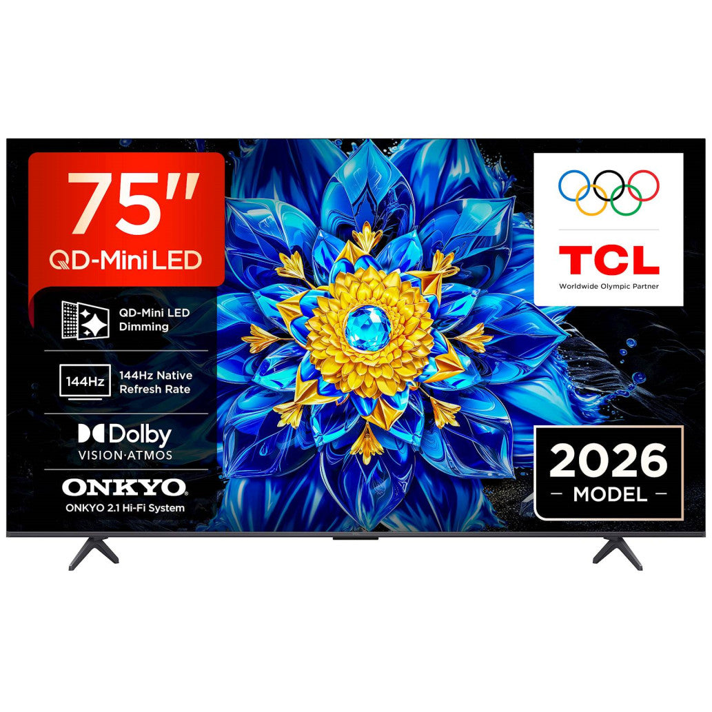 TV sprejemnik TCL 75,0" 190,5 cm 75P8L 3840x2160 QD Mini LED Google TV 4xHDMI USB BT WiFi  HDR10+