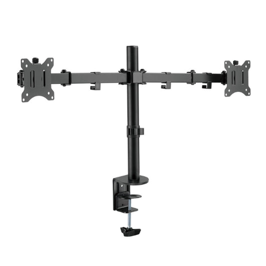 Nosilec za LCD monitor dvojni 33 - 82 cm (13"-32") do 8kg na roko - pritrditev na rob mize LogiLink (BP0098)