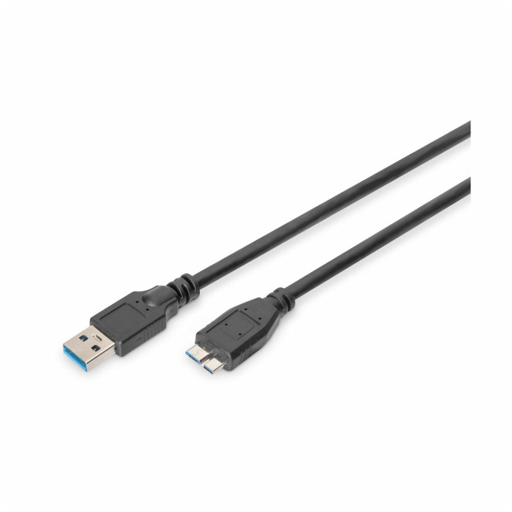 Kabel USB 3.0 A => Micro B 0,25m Digitus (AK-300117-003-S)