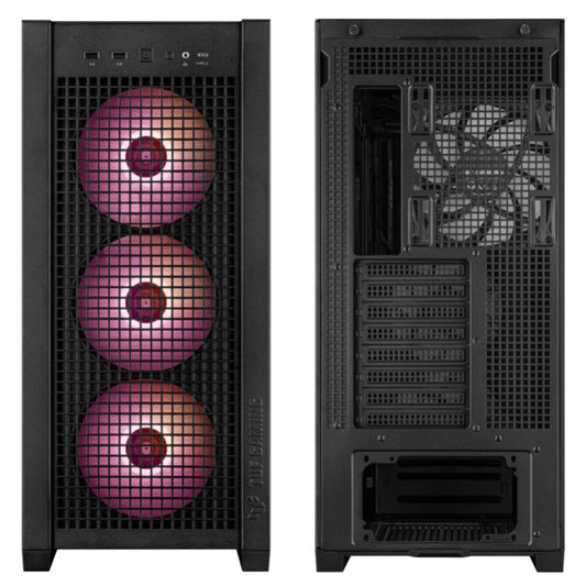 Ohišje Asus TUF Gaming GT302 TG MidiATX - črna RGB
