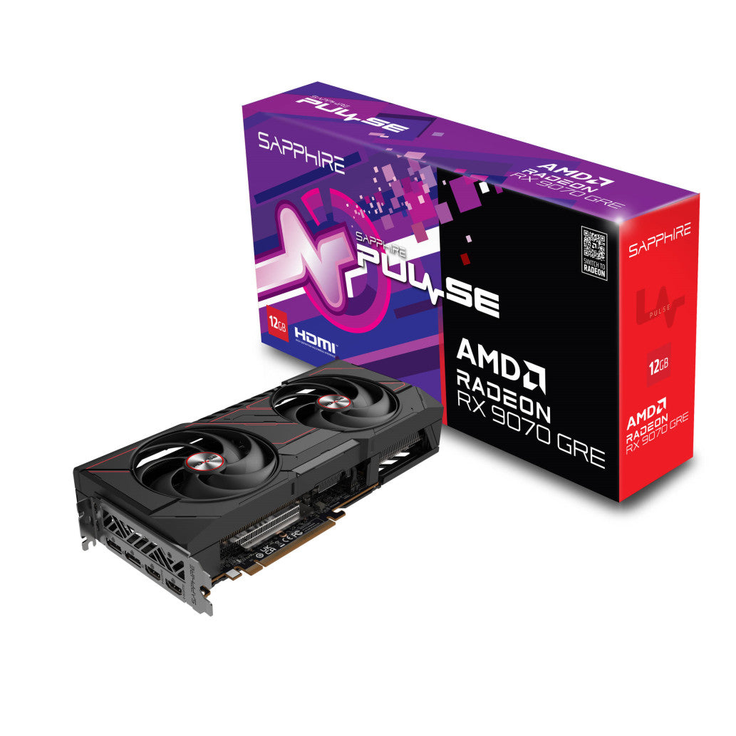Grafična kartica AMD RX 9070 GRE Sapphire Gaming OC - 12GB GDDR6  | 2xHDMI 2.1 2xDisplayport 2.1 (11354-01-20G)