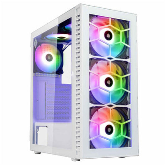 Ohišje Kolink OBSERVATORY HF GLASS MidiATX - bela ARGB