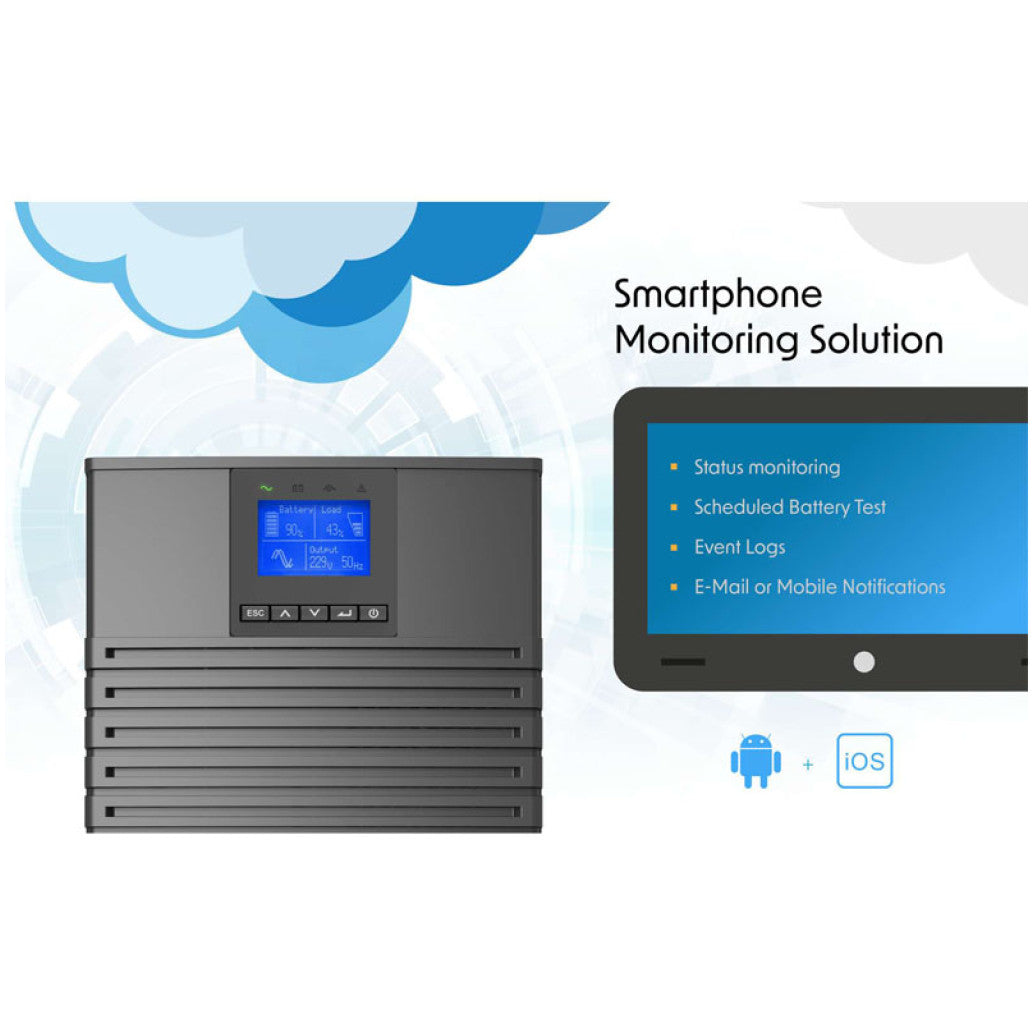 UPS PowerWalker VFI 3000 ICT IOT On-line 3000VA/3000W 9,0Ah 8x220V tower (10122195)