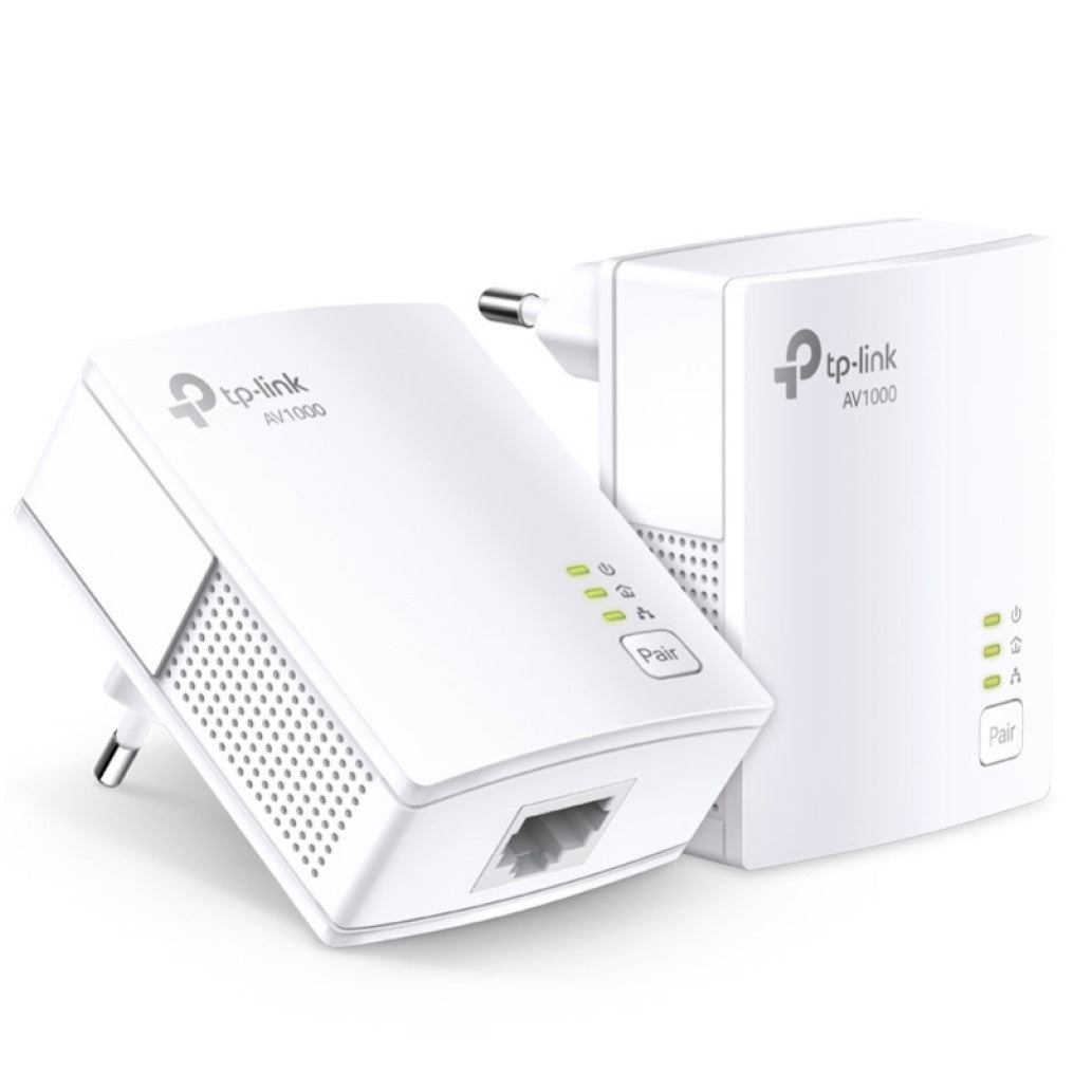 HPAV Powerline 1xLAN RJ45 220V TP-Link 1000Mbit/s (1+1) (TL-PA7017 KIT)