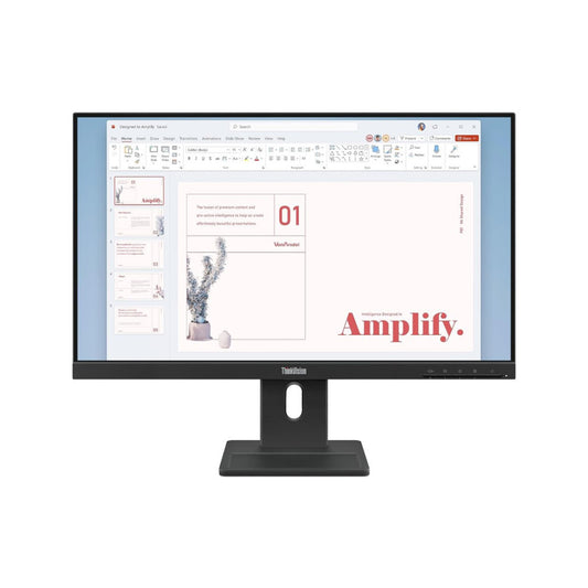 Monitor Lenovo 60,5 cm (23,8") E24-40 1920x1080 100Hz IPS 4ms VGA HDMI DisplayPort Pivot Zvočniki  sRGB99% ThinkVision