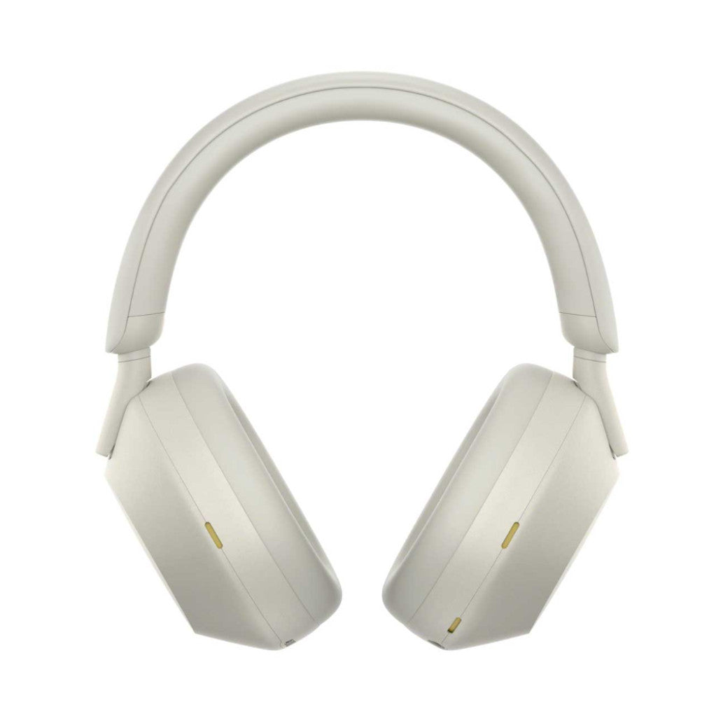 Slušalke brezžične naglavne Bluetooth stereo SONY WH-1000XM5 z mikrofonom - srebrne