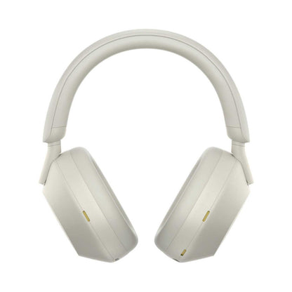 Slušalke brezžične naglavne Bluetooth stereo SONY WH-1000XM5 z mikrofonom - srebrne