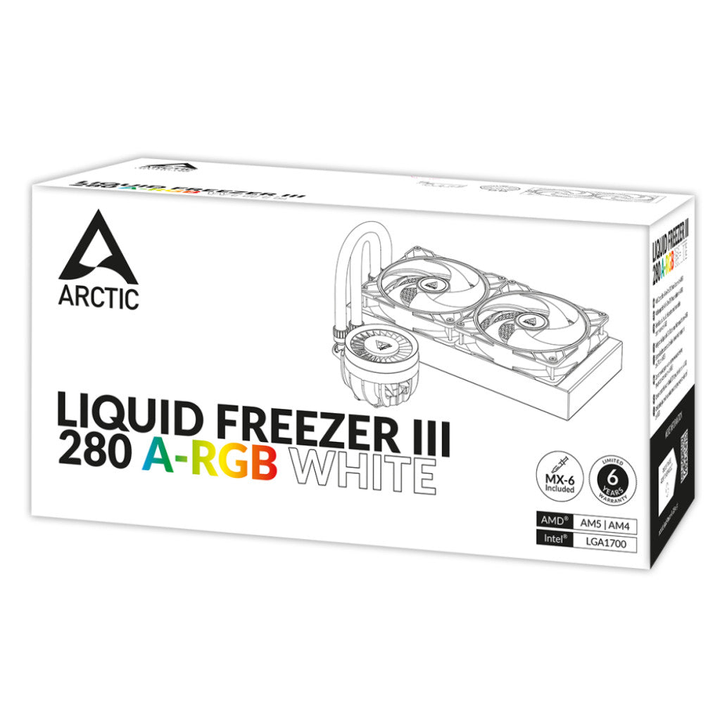 Vodno hlajenje Arctic Liquid Freezer III - 280mm ARGB bela (ACFRE00151A)
