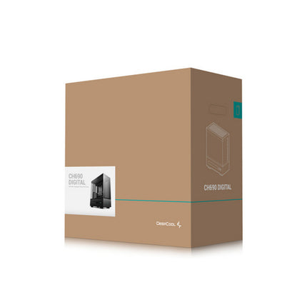 Ohišje Deepcool CH690 DIGITAL MidiATX - črna