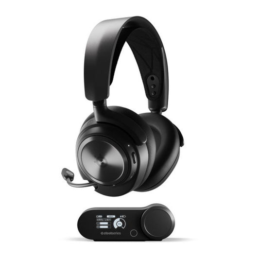 Slušalke brezžične SteelSeries naglavne z mikrofonom BT/USB Arctis Nova Pro črna (61521)