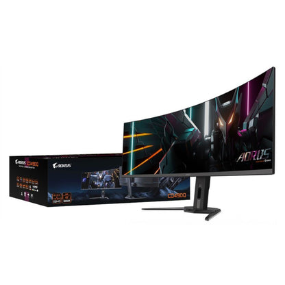 Monitor GigaByte 124,5 cm (49,0") CO49DQ 5120x1440 Curved Gaming 144Hz OLED 0,03ms 2xHDMI DisplayPort USB-C 18W 2xUSB3.2 HAS Zvočniki 2x5W  DCI-P3-99% FreeSync Premium Pro KVM HDR400 Aorus