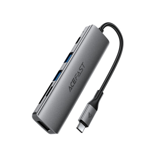 Priklopna postaja USB-C => Acefast J18 HDMI 2xUSB3.0 USB-C 90W micro čitalec kartic SD/microSD (J18)