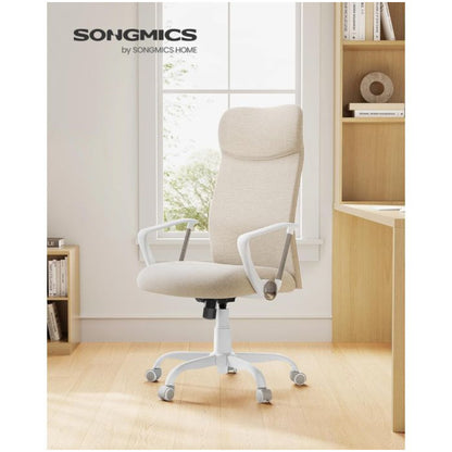 Ergonomski pisarniški stol SONGMICS bež