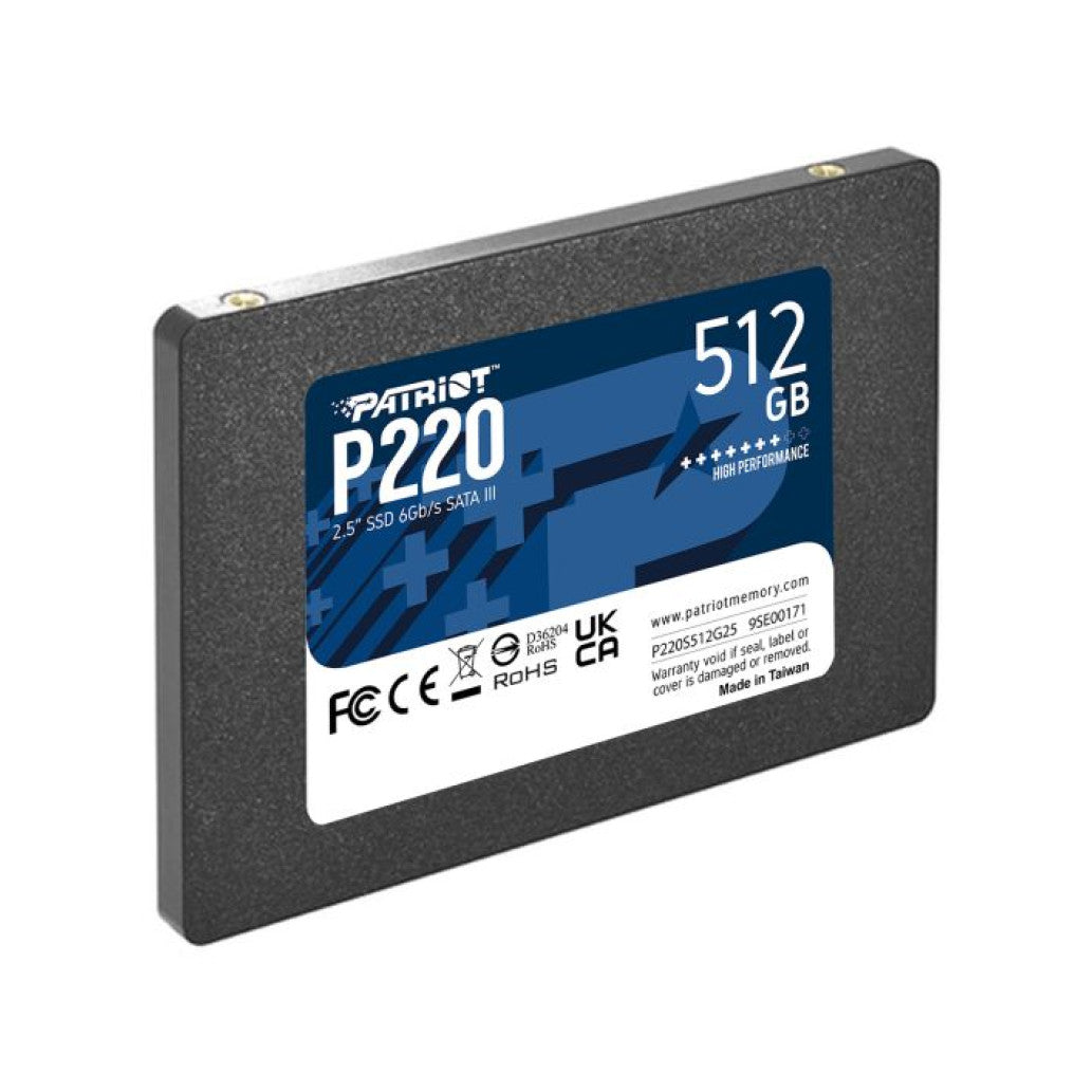 Disk SSD 6,4cm (2,5") SATA 512GB Patriot P220 2,5" 550/500MB/s (P220S512G25)