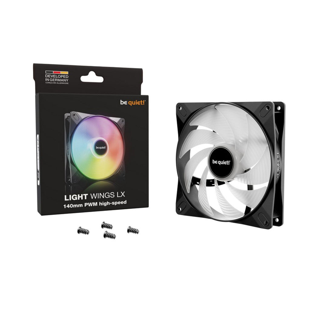 Ventilator be quiet! Light Wings LX High Speed 140mm črna RGB