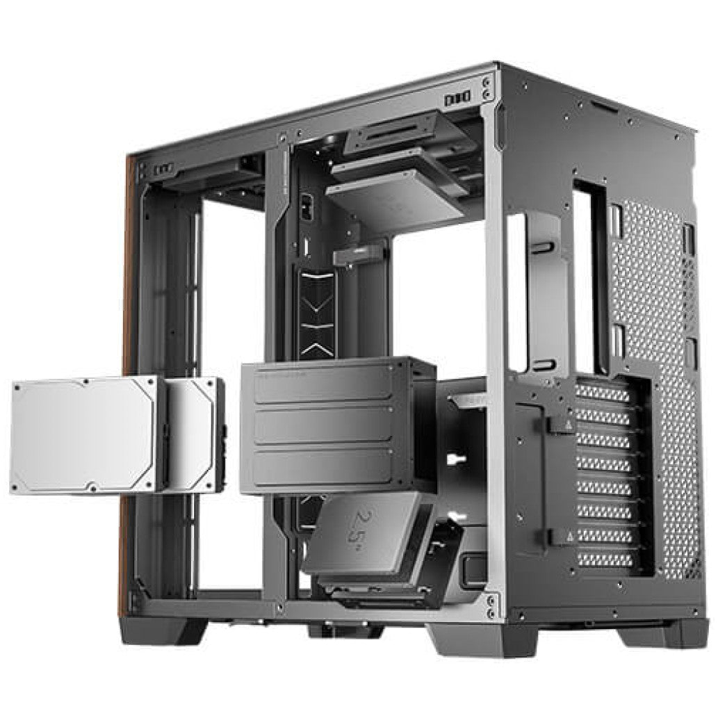 ANTEC C8 Wood Full-Tower okno črno/rjavo gaming ohišje