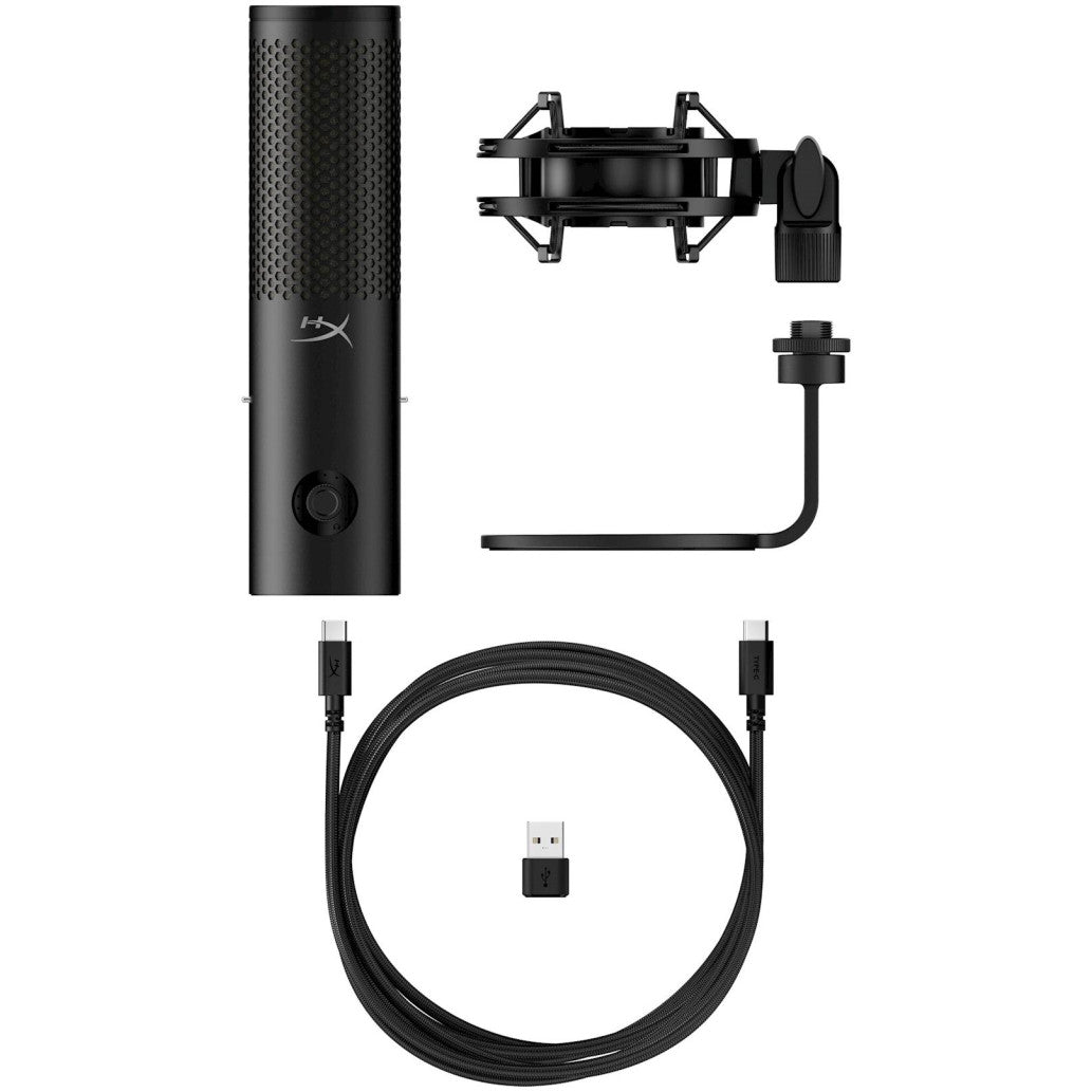Žični mikrofon USB-C HP HyperX QuadCast 2 S s stojalom (9A273AA)