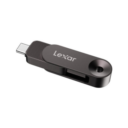 Spominski ključek 512GB USB3.2/USB-C Lexar JumpDrive Dual D500 400MB/s kovinski vrtljiv črno-srebrn (LJDD500512G-BNQNG)