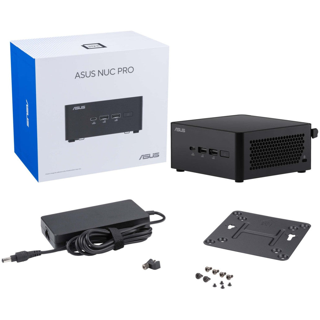 Računalnik BB Asus NUC14 Pro Intel Ultra 7 155H 2xHDMI 2xThunderbolt 4 M.2 NVMe 4xUSB 2xSO-DIMM 2,5G Intel Arc graphics (90AR0072-M001P0)