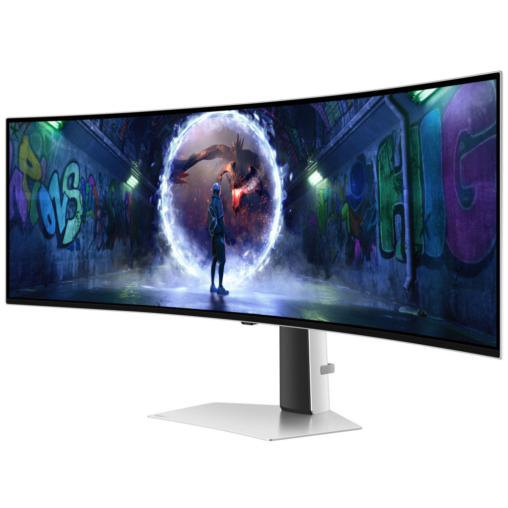Monitor Samsung 124,5 cm (49,0") S49DG934SU 5120x1440 Curved Gaming 240Hz OLED 0,03ms HDMI Micro-HDMI DisplayPort USB-C 2xUSB-C-Out HAS  DCI-P3-99% FreeSync Premium PRO HDR10+ Odyssey OLED G9