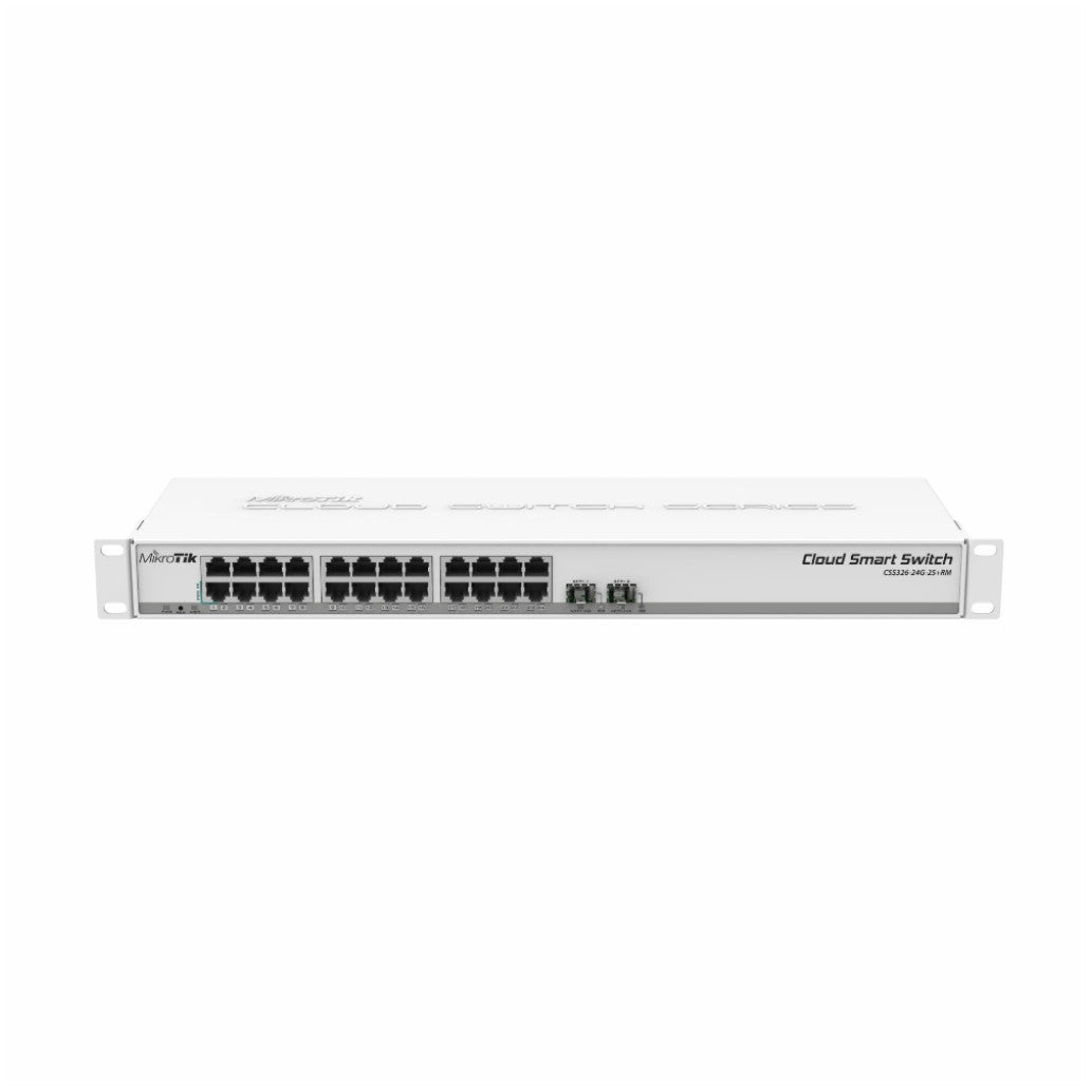 STIKALO 24-PORT + 2x SFP Mikrotik 100/1000 Rackmount (CSS326-24G-2S+RM)