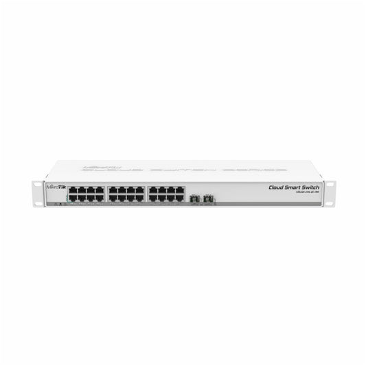 STIKALO 24-PORT + 2x SFP Mikrotik 100/1000 Rackmount (CSS326-24G-2S+RM)