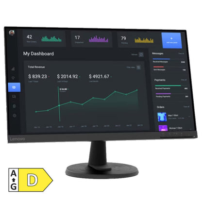 Monitor Lenovo 60,5 cm (23,8") D24-45 1920x1080 75Hz VA 5ms VGA HDMI  sRGB103% FreeSync