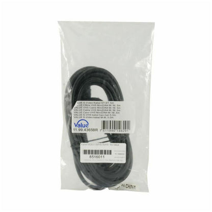 Kabel Video SVHS-SVHS 5,00m Value črn (11.99.4365-30)