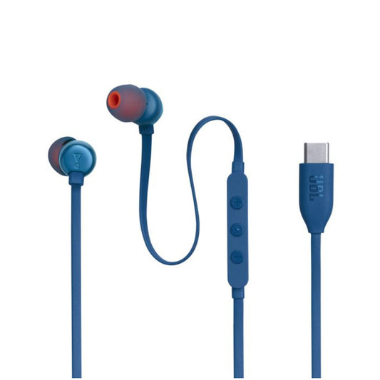 Slušalke žične JBL ušesne z mikrofonom USB-C TUNE 310C modre (JBLT310CBLU)