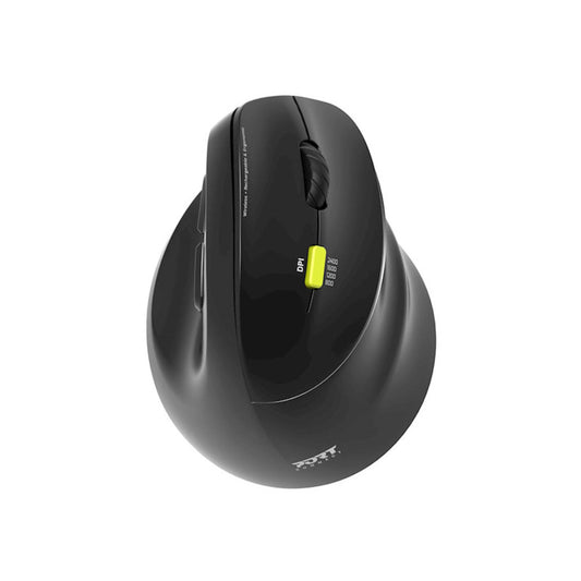 Miš brezžična + Bluetooth ergonomska Port Ergo 2400DPI za desničarje 5 gumbov črna (910007)