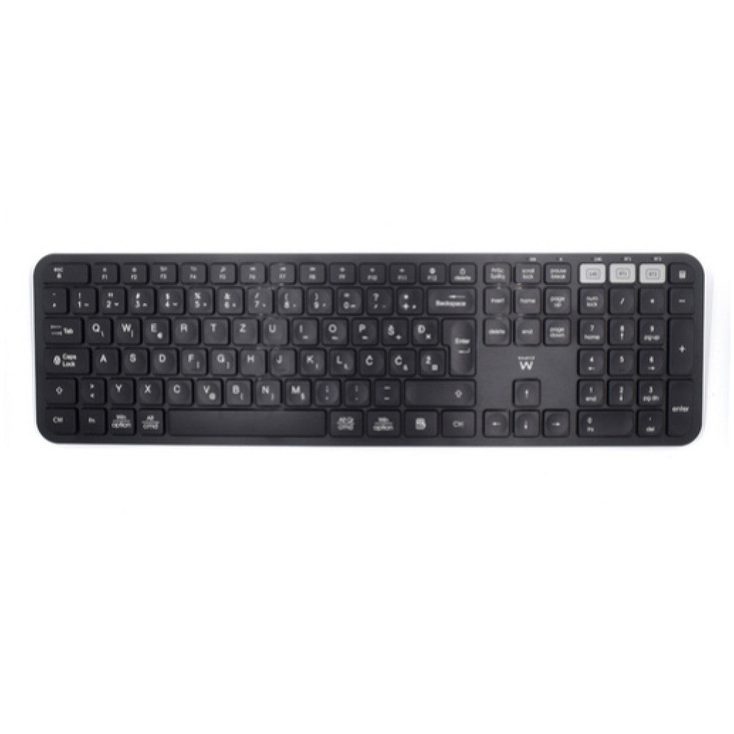 Tipkovnica Ewent brezžična + Bluetooth Multi-connect USB SLO (EW3278)