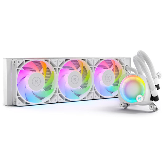 Vodno hlajenje EKWB EK-Nucleus AIO CR360 Lux D - 360mm RGB bela (3831109897850)