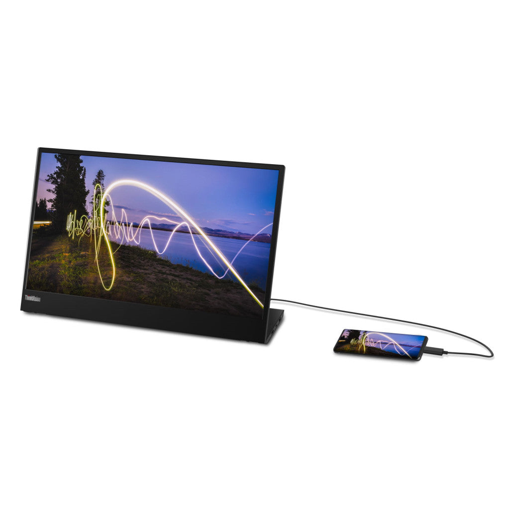 Monitor Lenovo 39,6 cm (15,6") M15 1920x1080 IPS 6ms 2xUSB-C USB-C-Out  NTSC45%