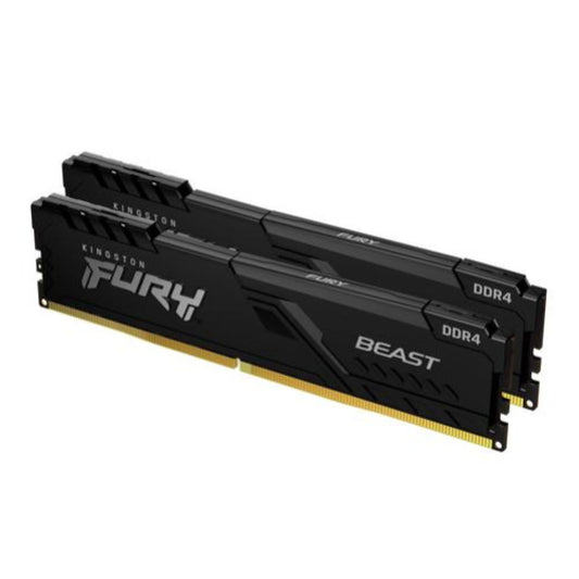 DDR4 64GB 3200MHz CL16 KIT (2x32GB) Kingston Fury Beast XMP2.0 1,35V Gaming črna (KF432C16BBK2/64)