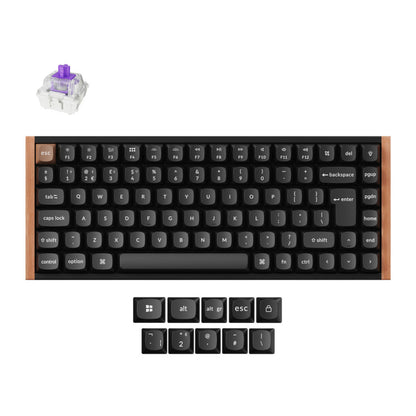 Mehanska Tipkovnica brezžična Keychron UK | črna RGB (Nebula magnetic switch) (K2H-F1-UK)
